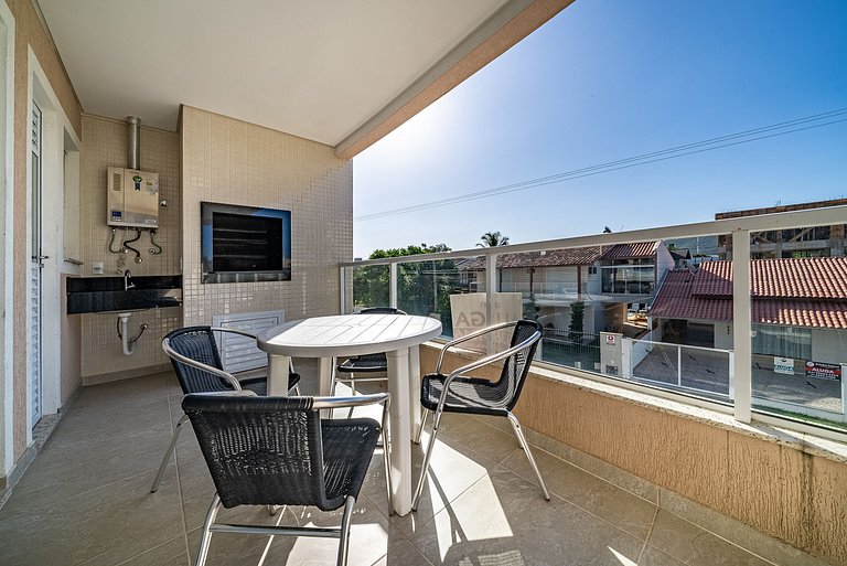 166 - Lindo apartamento na praia de Canto Grande