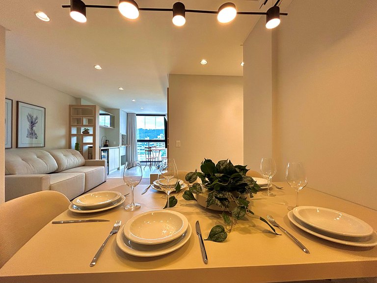 Apartamento em Bombas, muito conforto e espaço.