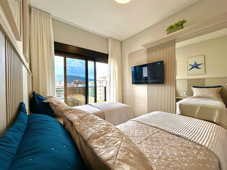 Apartamento em Bombas, muito conforto e espaço.