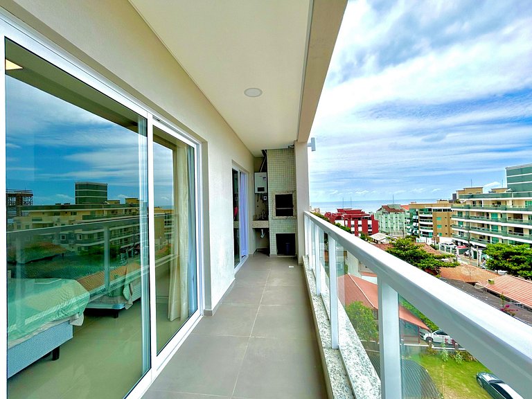 408- Apartamento de duas suítes em 220 metros da praia de Bo