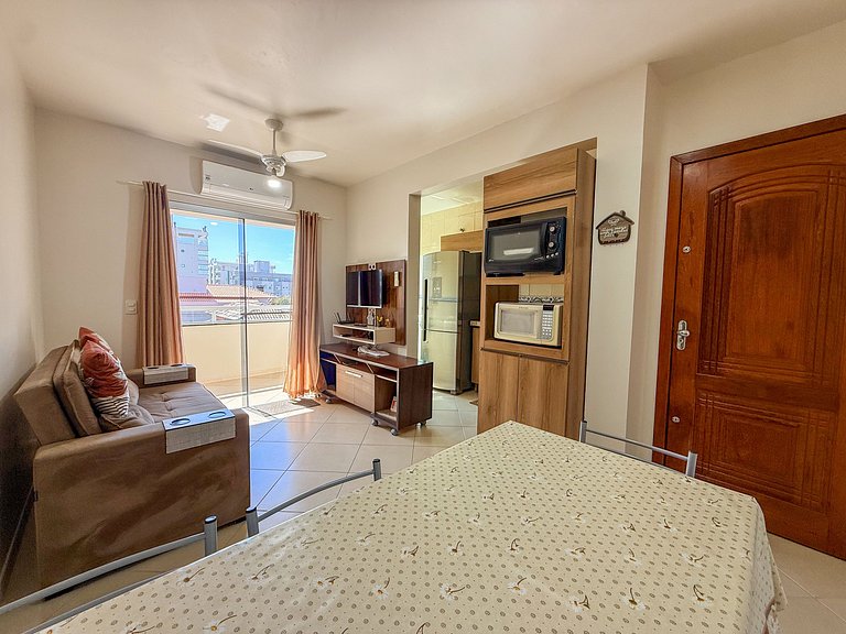 Apartamento de dois dormitórios sendo uma suíte
