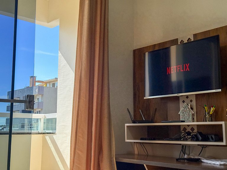 Apartamento de dois dormitórios sendo uma suíte